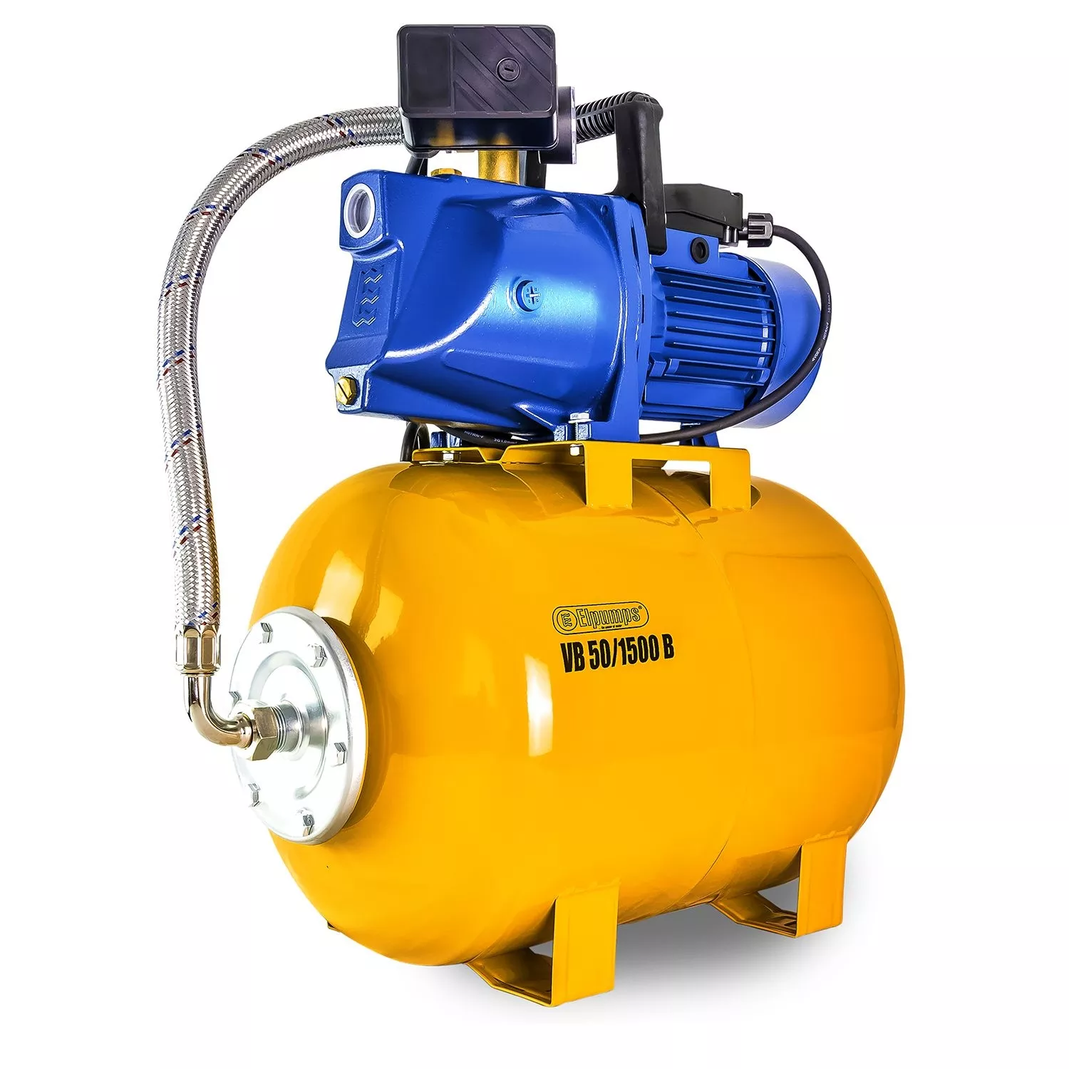 VB 50/1500 B Grupo de presión, con impulsor de acero inoxidable, 1500 W, 6.300 l/h, 4,8 bar, 50 L