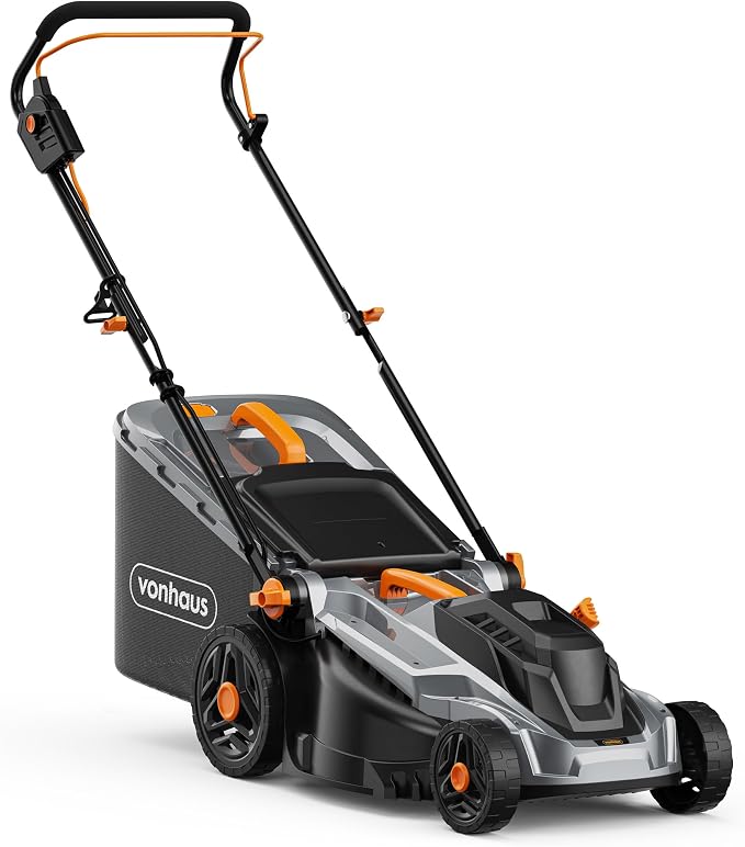 Vonhaus Cortacésped Eléctrico de 1800 W con Función Mulching