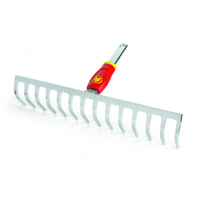 WOLF-Garten DR-M 35 Rastrillo de jardín Rojo, Plata Acero